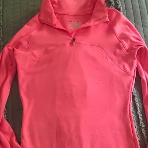 Vibrant Pink Under Armour All Season Gear 1/4 Zip (Like New!) Sm